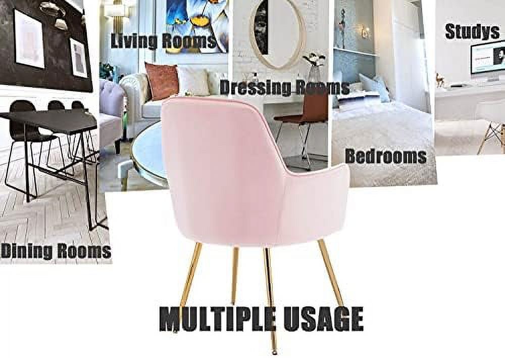 Beige Velvet Accent Chair C414665