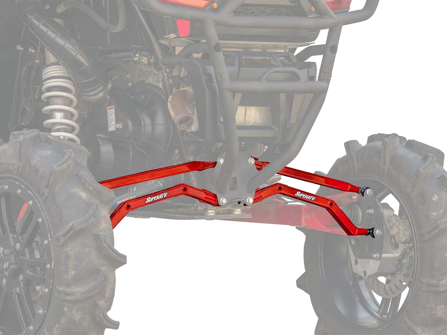 Red Heavy-Duty Boxed Rear Radius Arms for Polaris RZR XP 1000 C88406