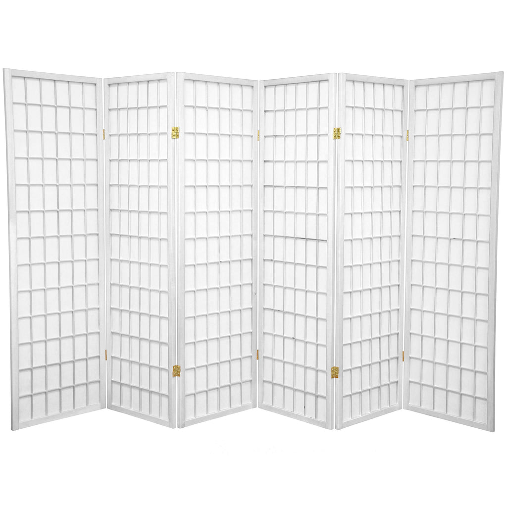 White 6 Panel Shoji Screen Z168