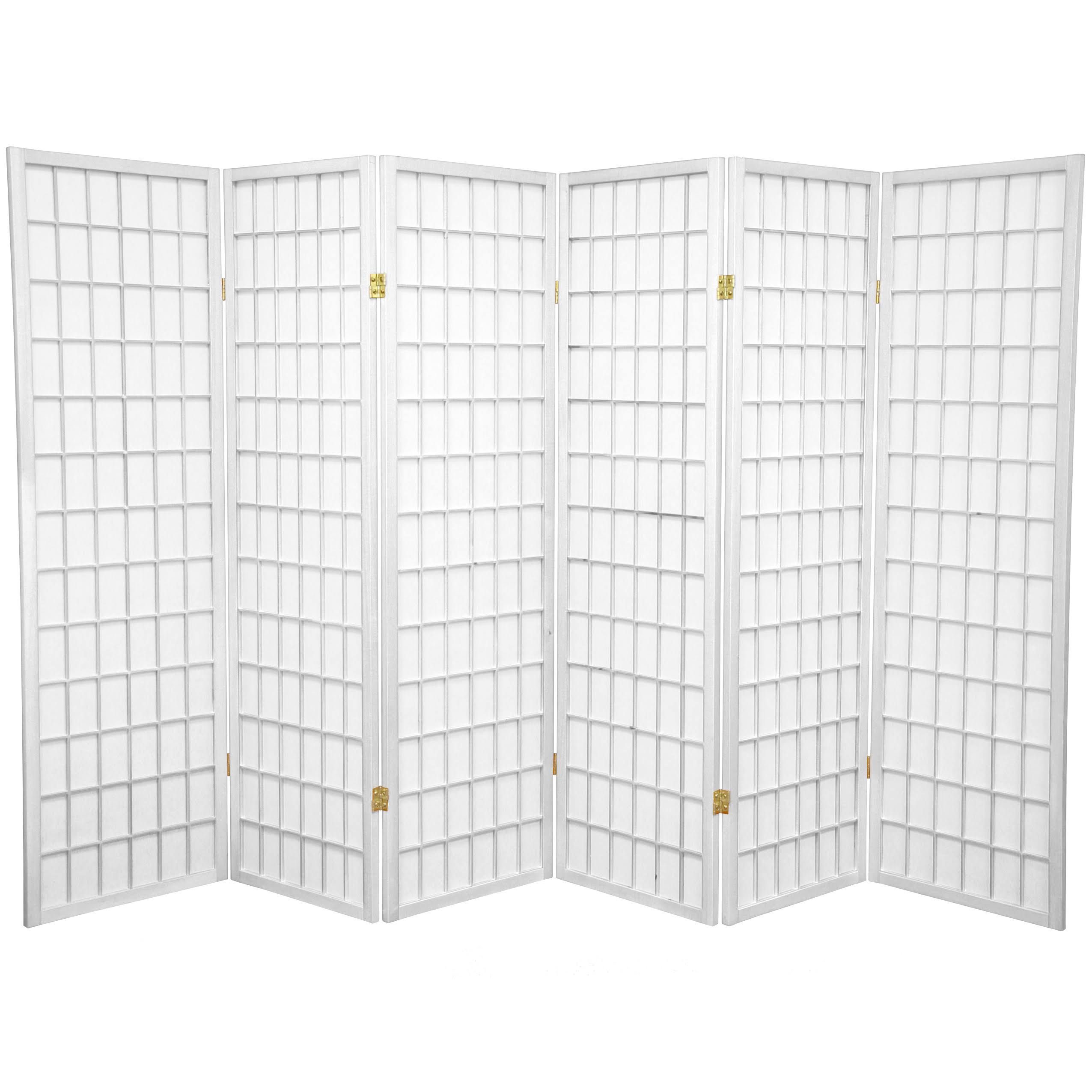 White 6 Panel Shoji Screen Z168