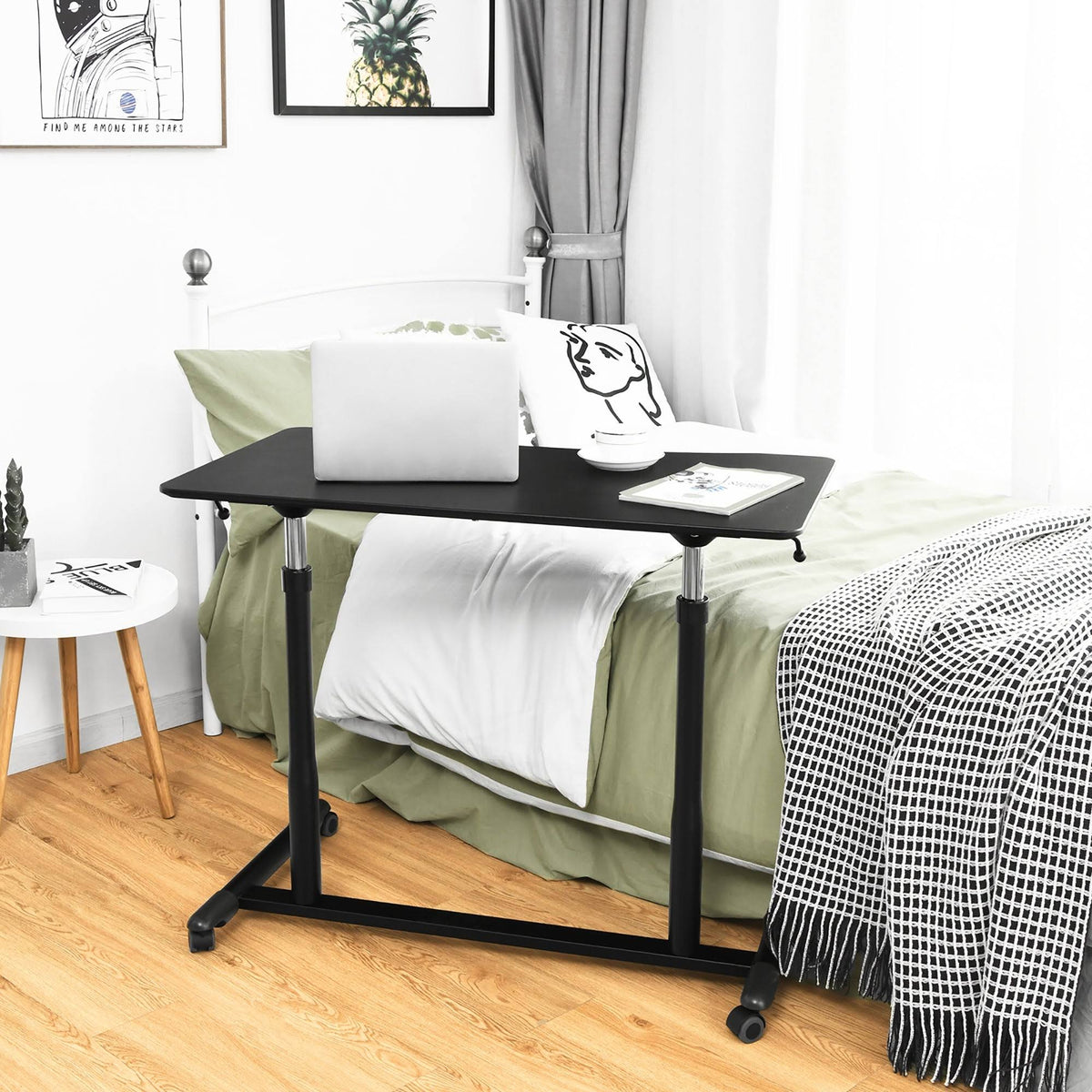 Black Height Adjustable Standing Desk M75508