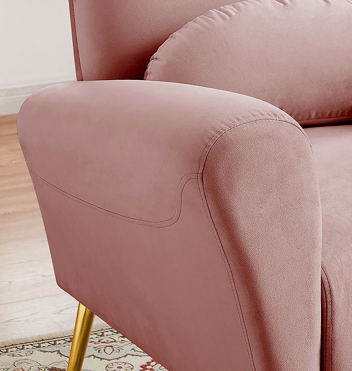 Blue Upholstered Armless Chair B84917
