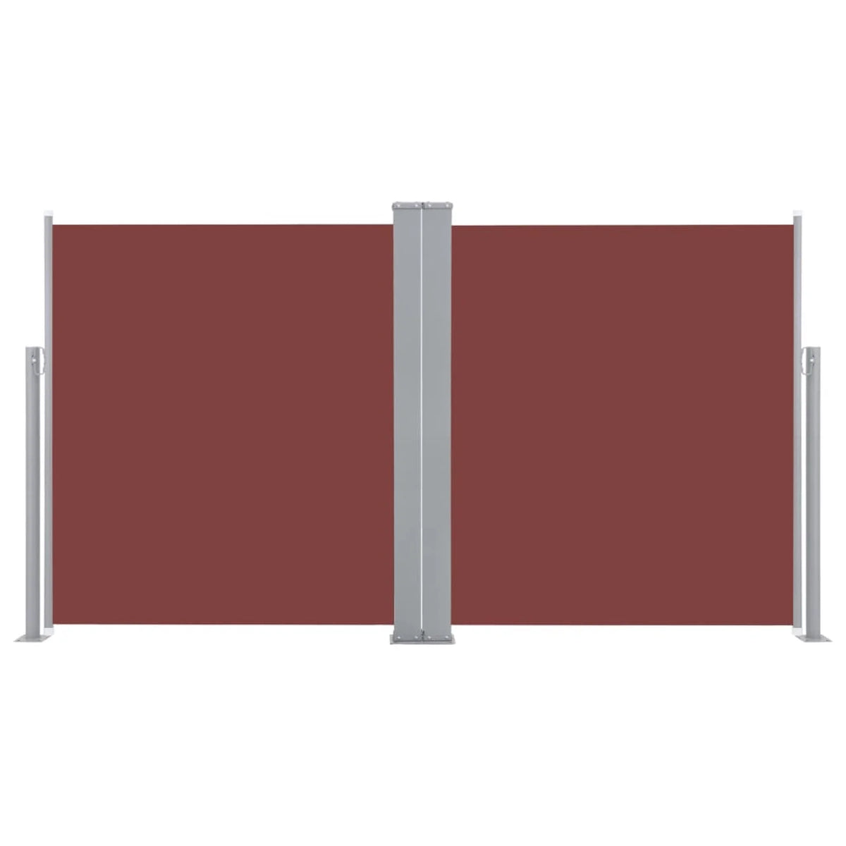 Retractable Side Awning Brown 55.1"x236.2" Y620