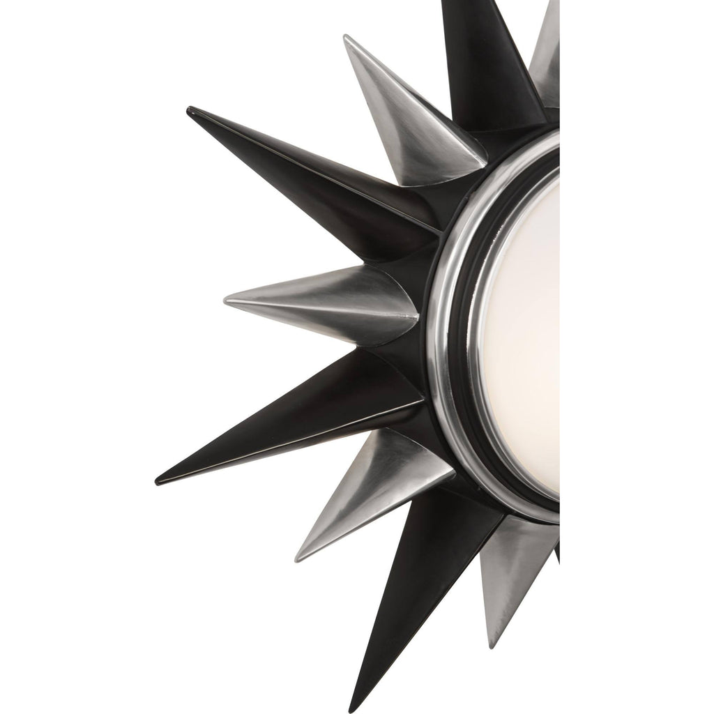 Two Light Flushmount in Deep Patina Bronze with Warm Brass L703238