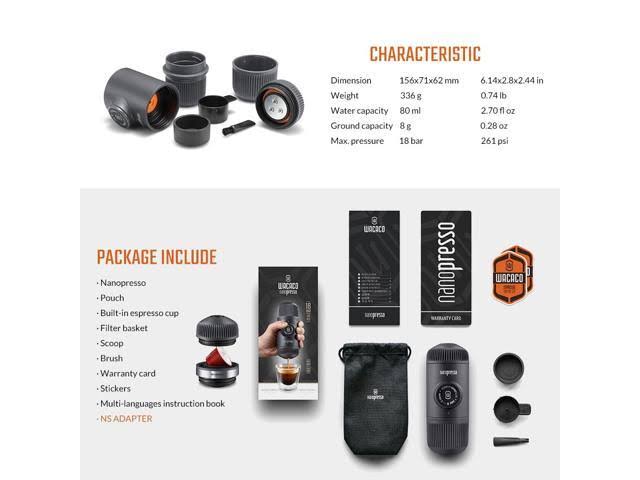 Portable Espresso Maker with NS Adapter Z715889