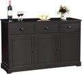White Sideboard with 2 Cabinets and 3 Drawers L913