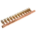 1x22 Copper Manifold with LF Brass Ball Valve, 12 Outlets T3316
