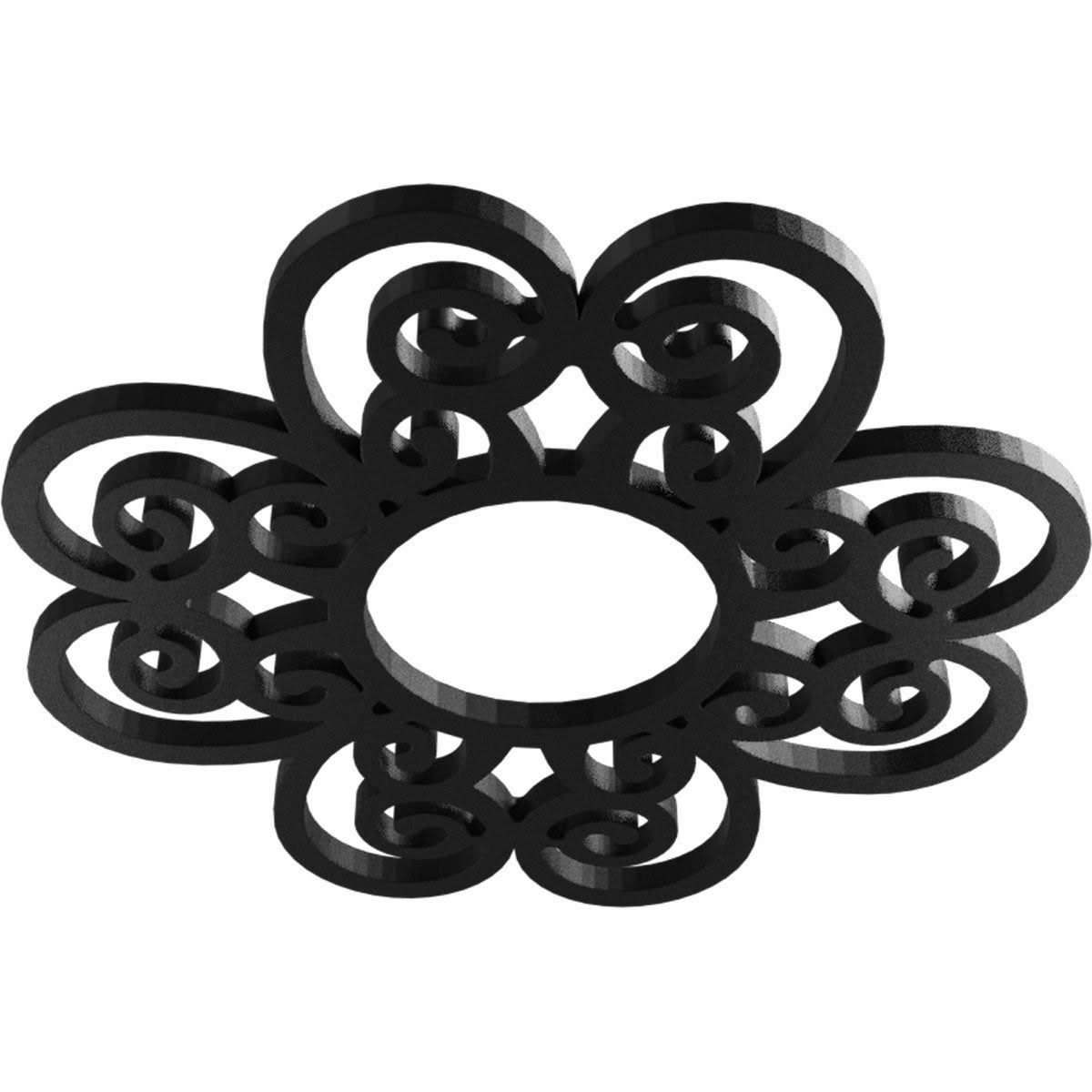 40x22OD x 13 5/8x22ID x 1x22P PVC Pierced Ceiling Medallion, Antiqued Coppe L478238