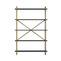Modern Bookcase Anthracite Gold N9154