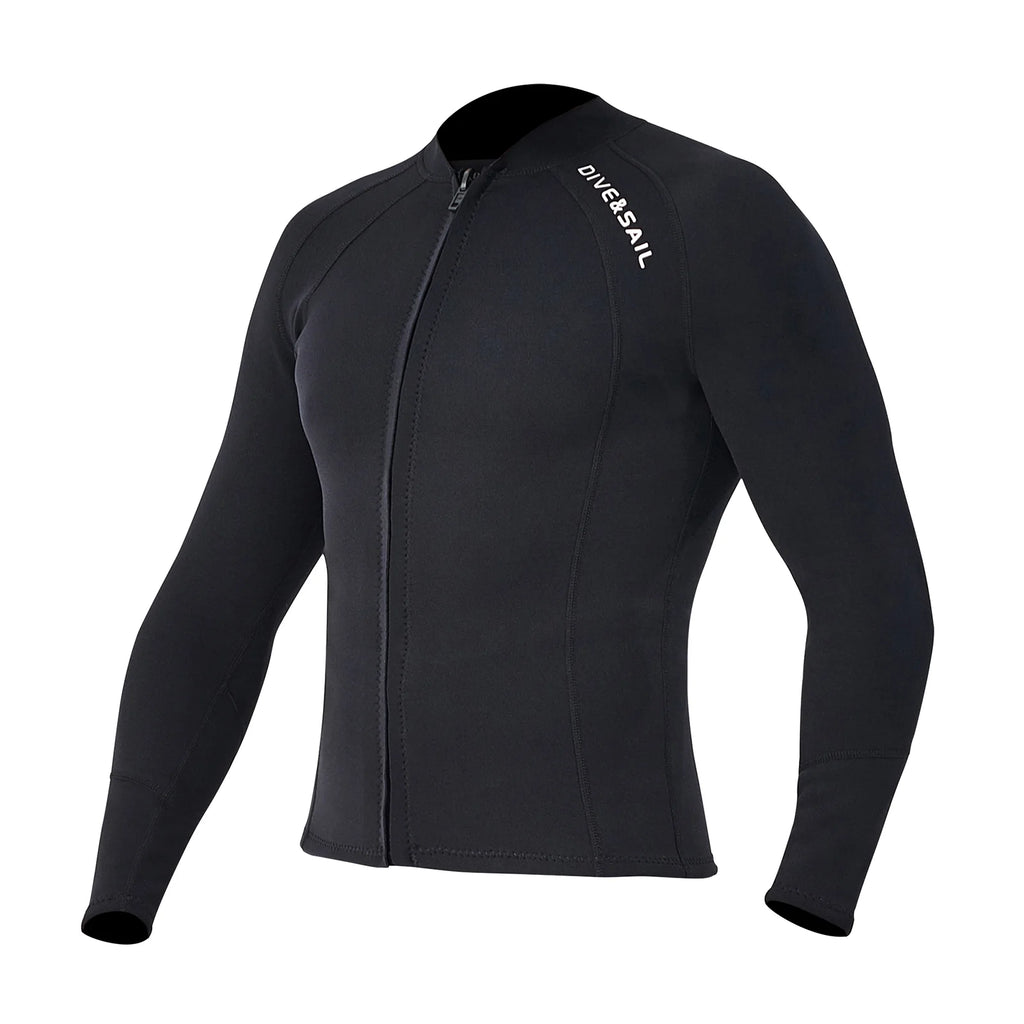 2mm Neoprene Front Zipper Wetsuits Jacket Long Sleeves M4531