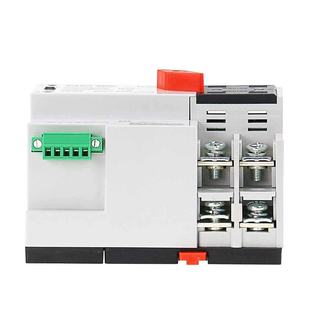 Mini ATS 2P Automatic Transfer Switch Dual Power Switch Din Rail Type 63A 100A X2983