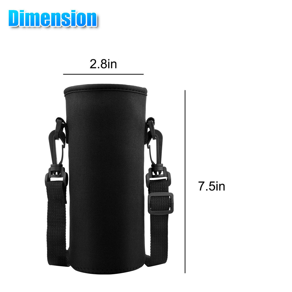 2Pcs Insulated Water Bottle Bags with Adjustable Shoulder Strap Z5220