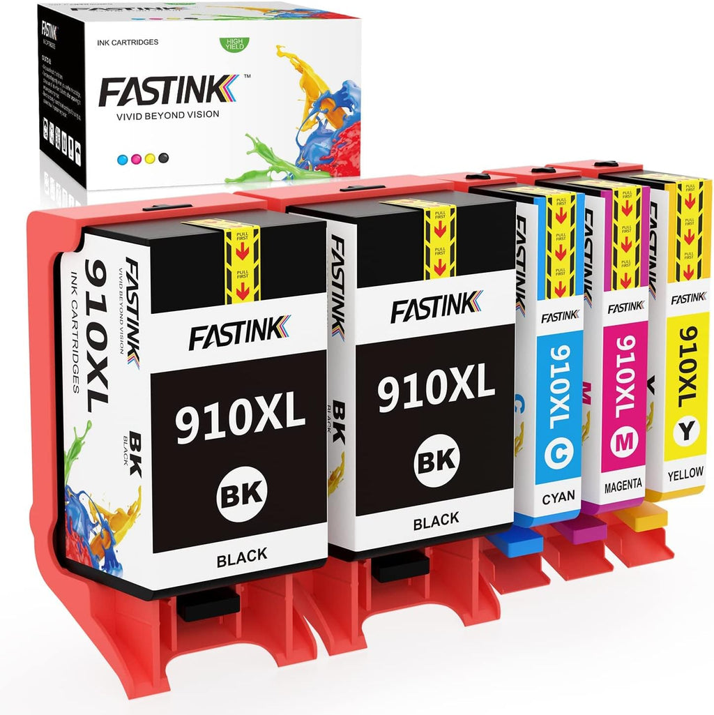 Remanufactured Ink Cartridge Combo Pack 910XL 5Pack (2Black+3Color) I897837