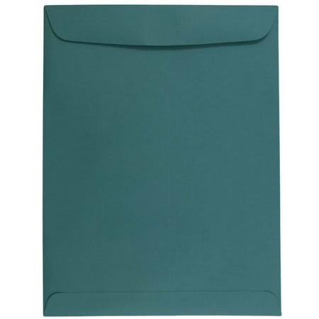 Teal Open End Catalog Envelopes, 10 x 13, 100/Pack O7166