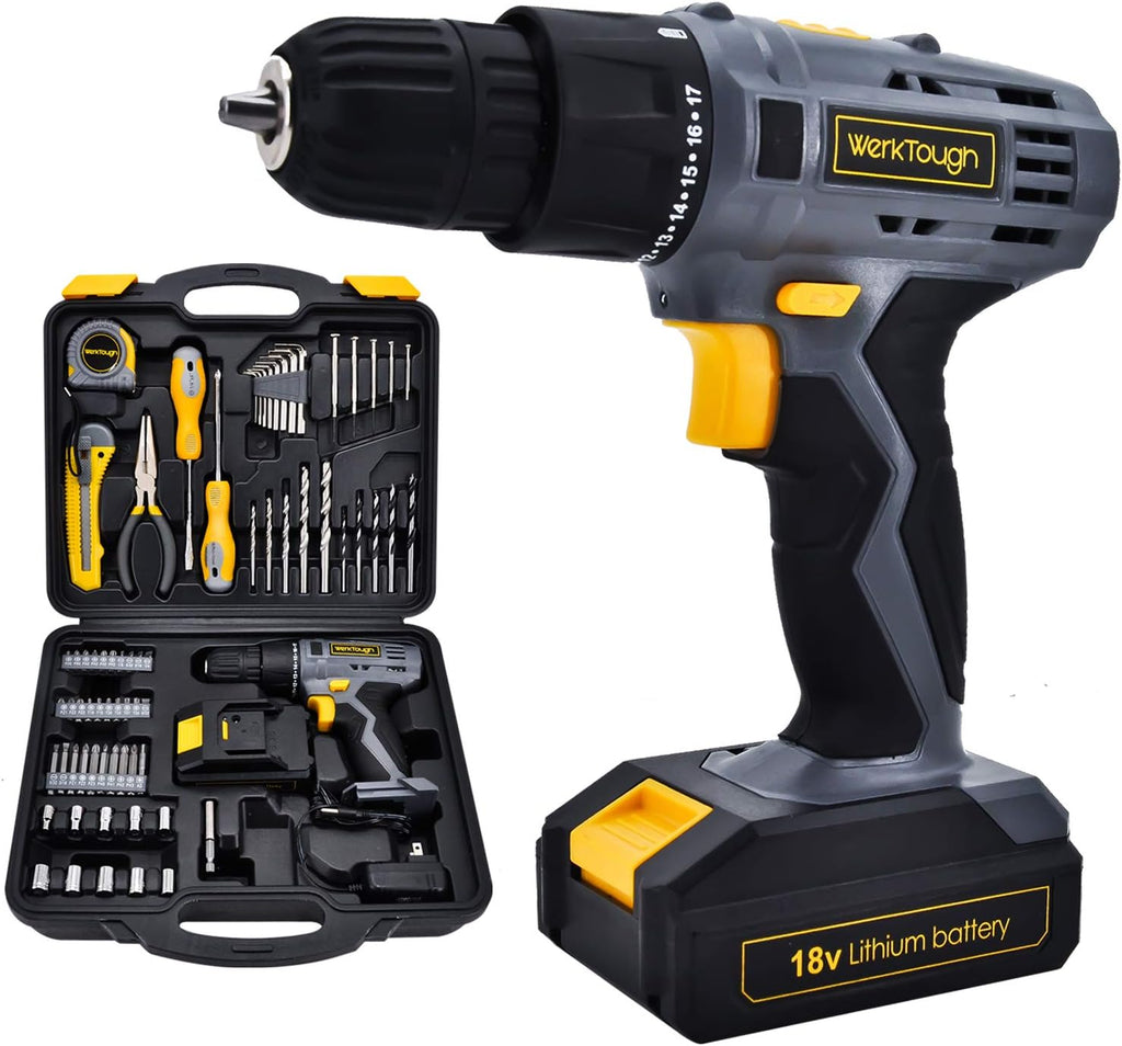 77PCS 18/20V Cordless Drill Screwdriver Tool Set I163787