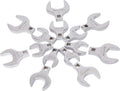 1/2" Drive Jumbo Crowfoot Wrench Set, SAE 1-1/16" to 2", 14 Piece L264776