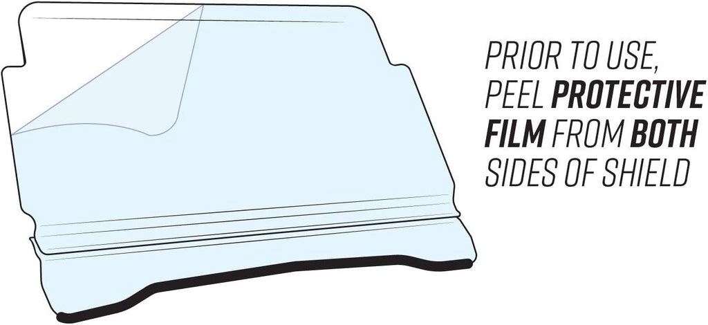 1/4 Standard Light Tint Polycarbonate Full Rear Windshield B8473