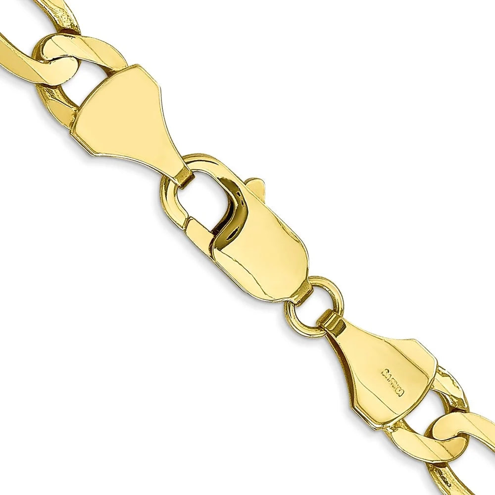 10K Yellow Gold Figaro Chain Necklace 20" S477