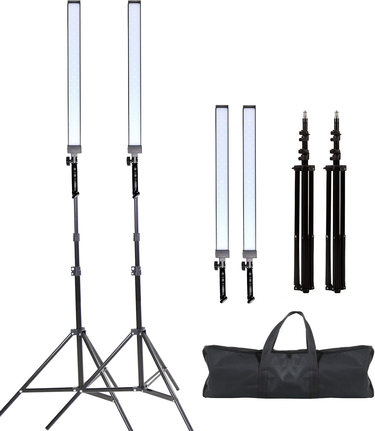 36w Dimmable LED Photography Light Kit with Tripod Stand Bag T48491
