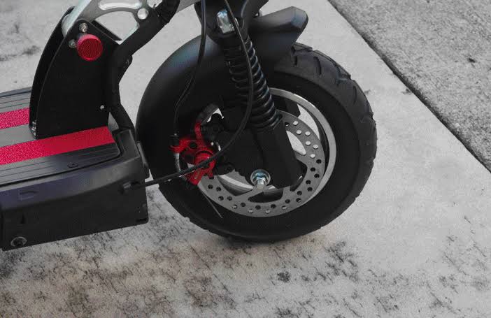 Black/Red Folding Electric Scooter J7684