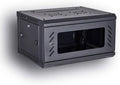 BLACK 06U 19-Inch Server Network Rack with Locking Glass Door H9427