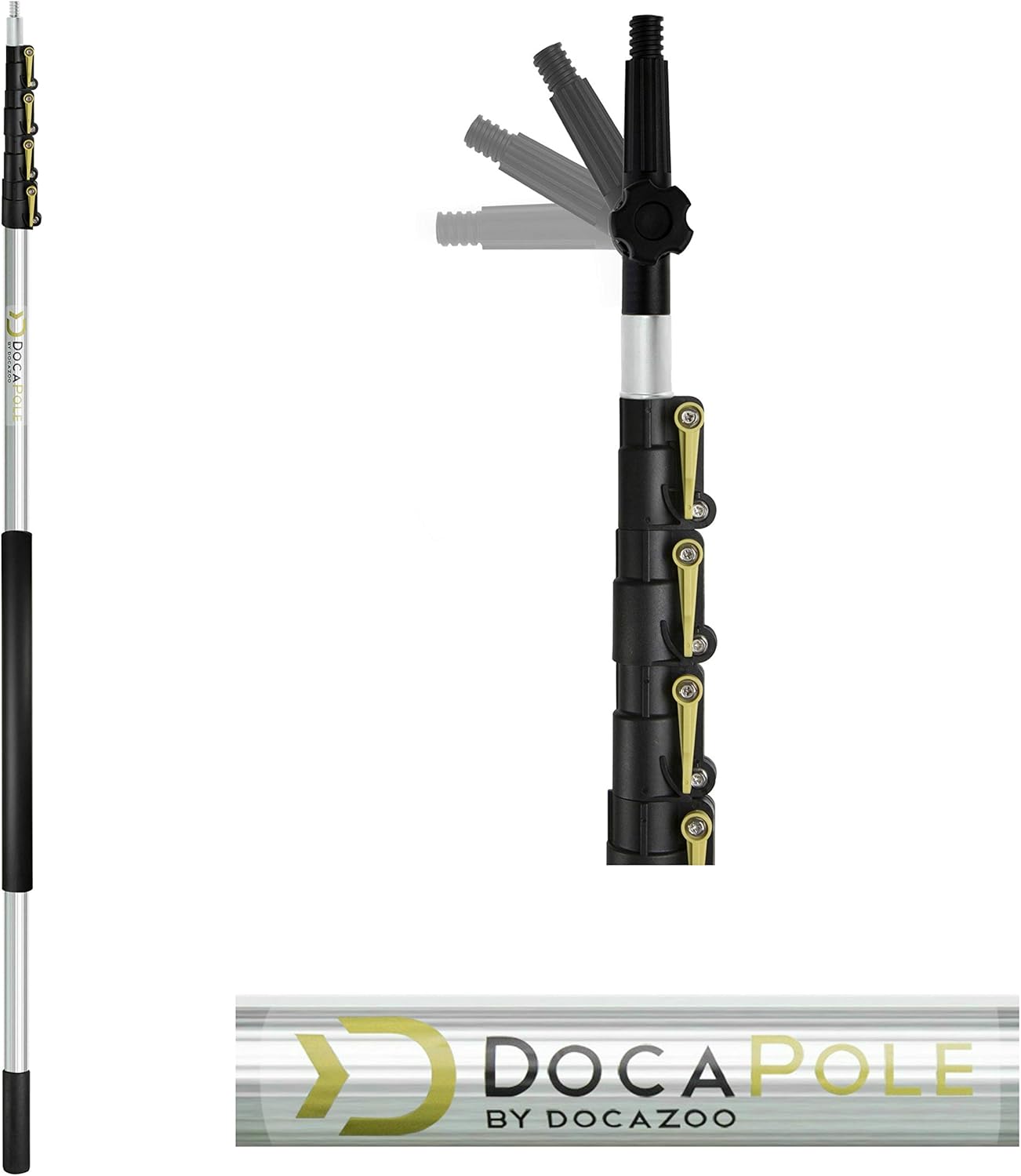 11 Inch Hard Bristle Deck Brush with Telescoping Pole E21822