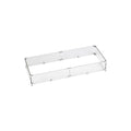 Rectangular Fire Pit Glass Wind Guard, 41x17 inch F3832
