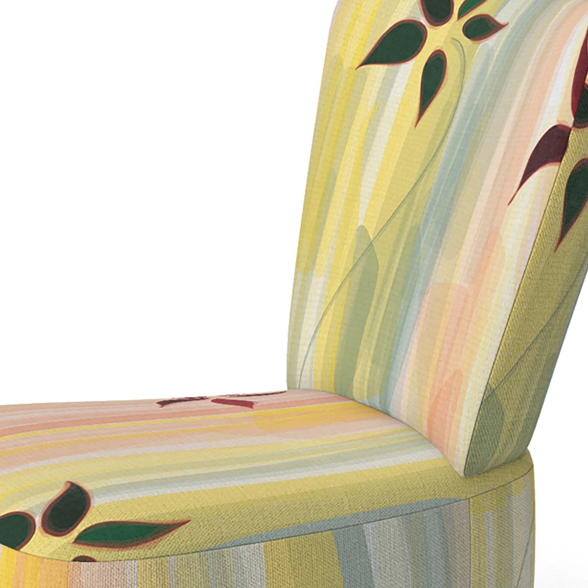 Upholstered Patterned Accent Chair and Arm Chair E53701