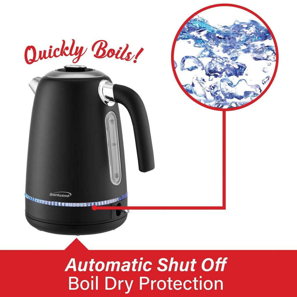 7-Cup 1,500-Watt Cordless Electric Stainless Steel Kettle D698
