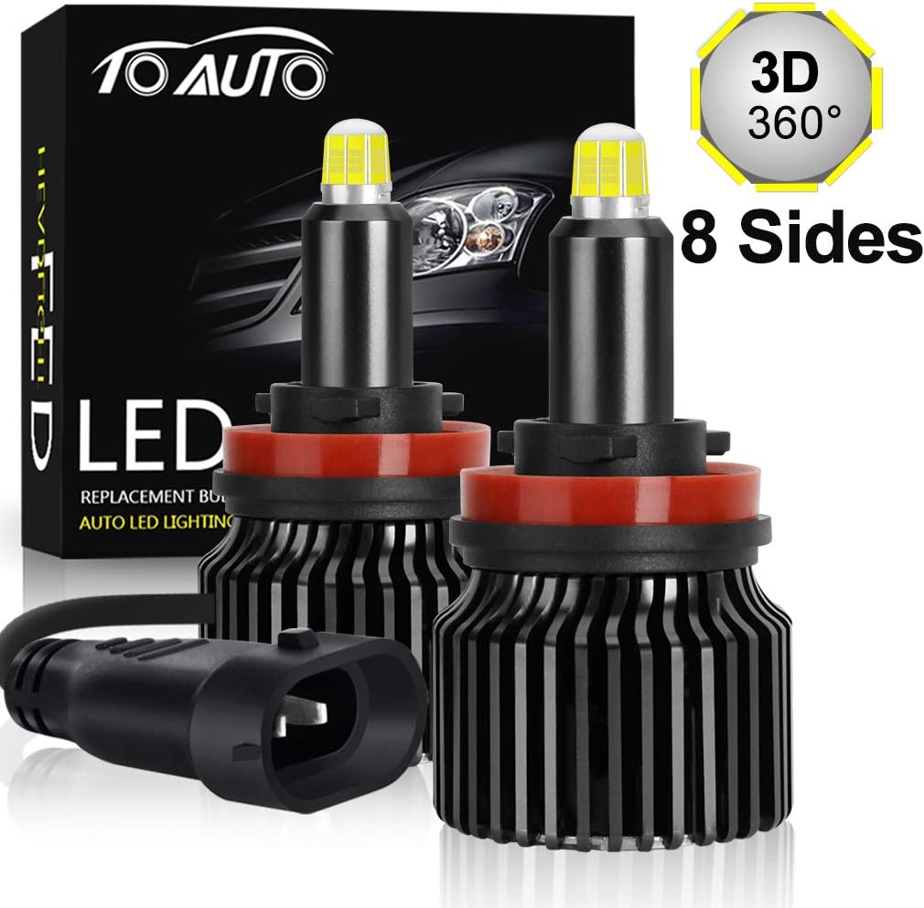 LED Headlight Bulbs 6000K 12000LM All-in-One Conversion Kit Pack of 2 S9531