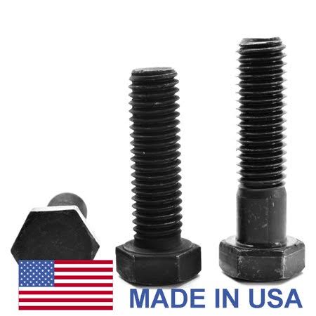 9/16 inch-12 x 5 1/2 inch Coarse Thread Grade 8 Hex Cap Screw, Alloy Steel Black Oxide, Pk 37 C82418