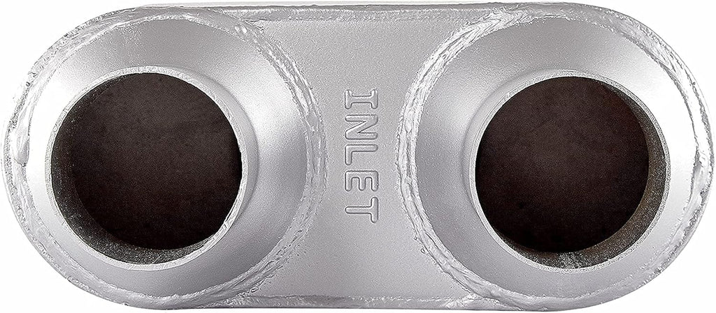2.25 inch Inlet Outlet Performance Automotive Muffler Exhaust Pack of 2 X712070