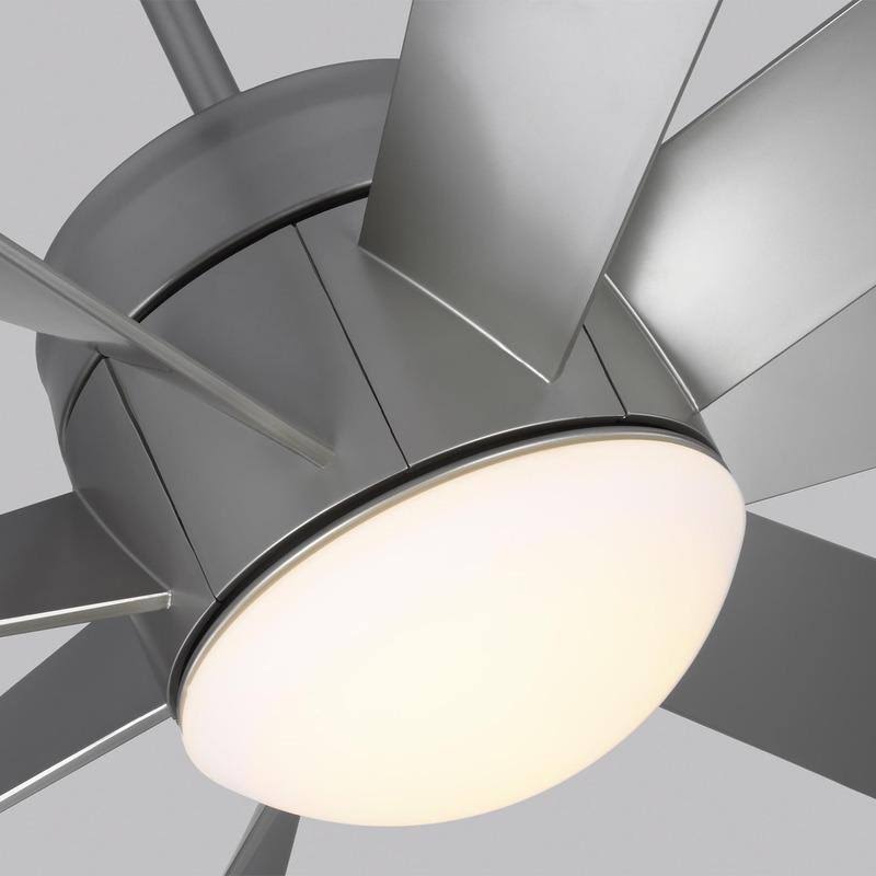 56x22 LED Ceiling Fan Brushed Steel X43087