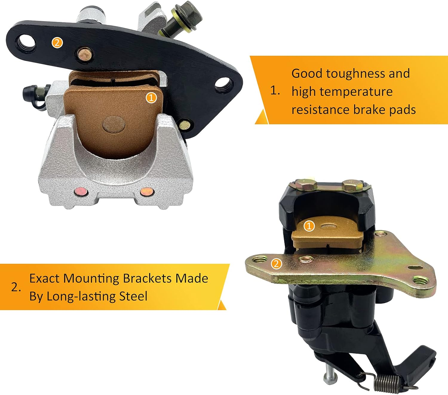 Front Left Right & Rear Brake Calipers Pack of 2 L6033