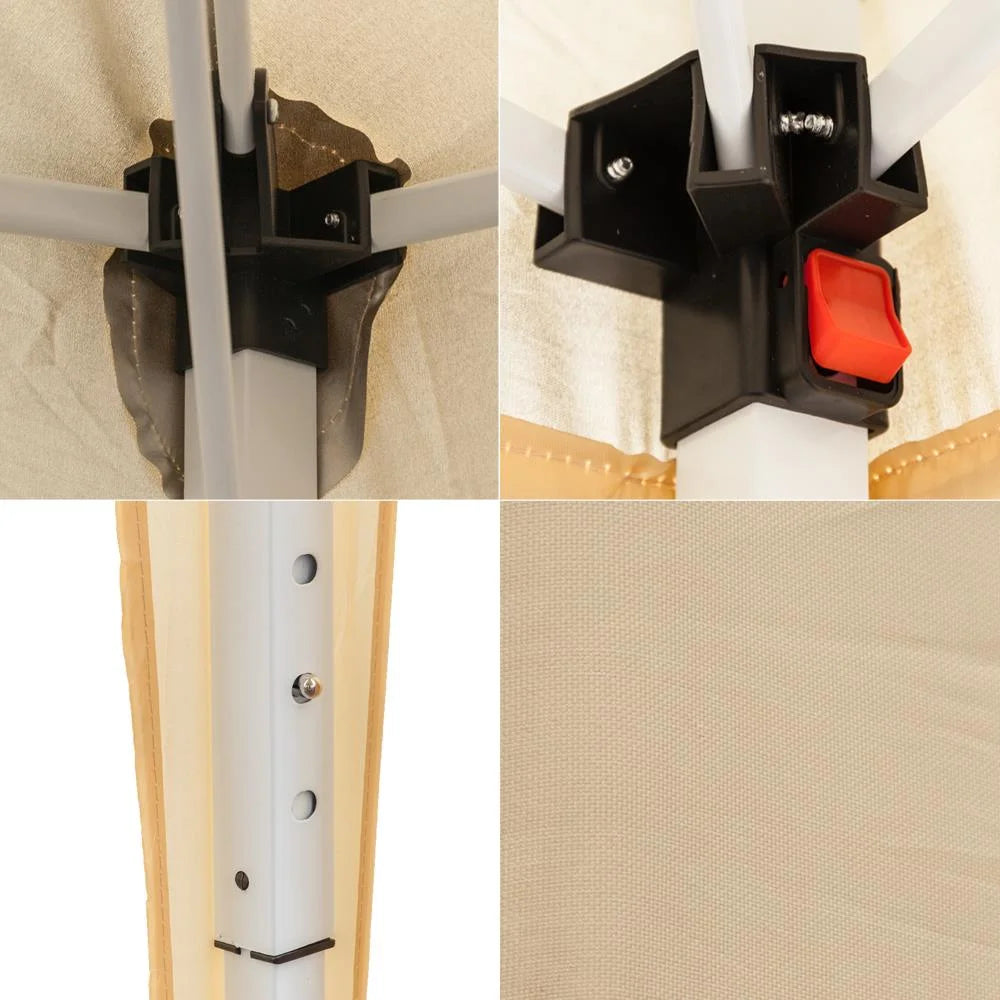 Beige Pop Up Canopy Tent Q432342