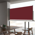 Red Retractable Side Awning W39905