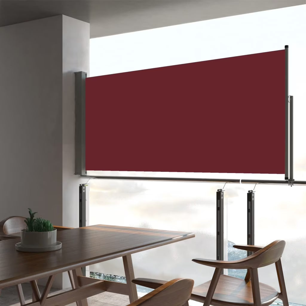 Red Retractable Side Awning W39905