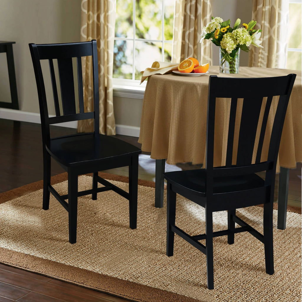 Black Splatback Dining Chair (set of 2) U39034