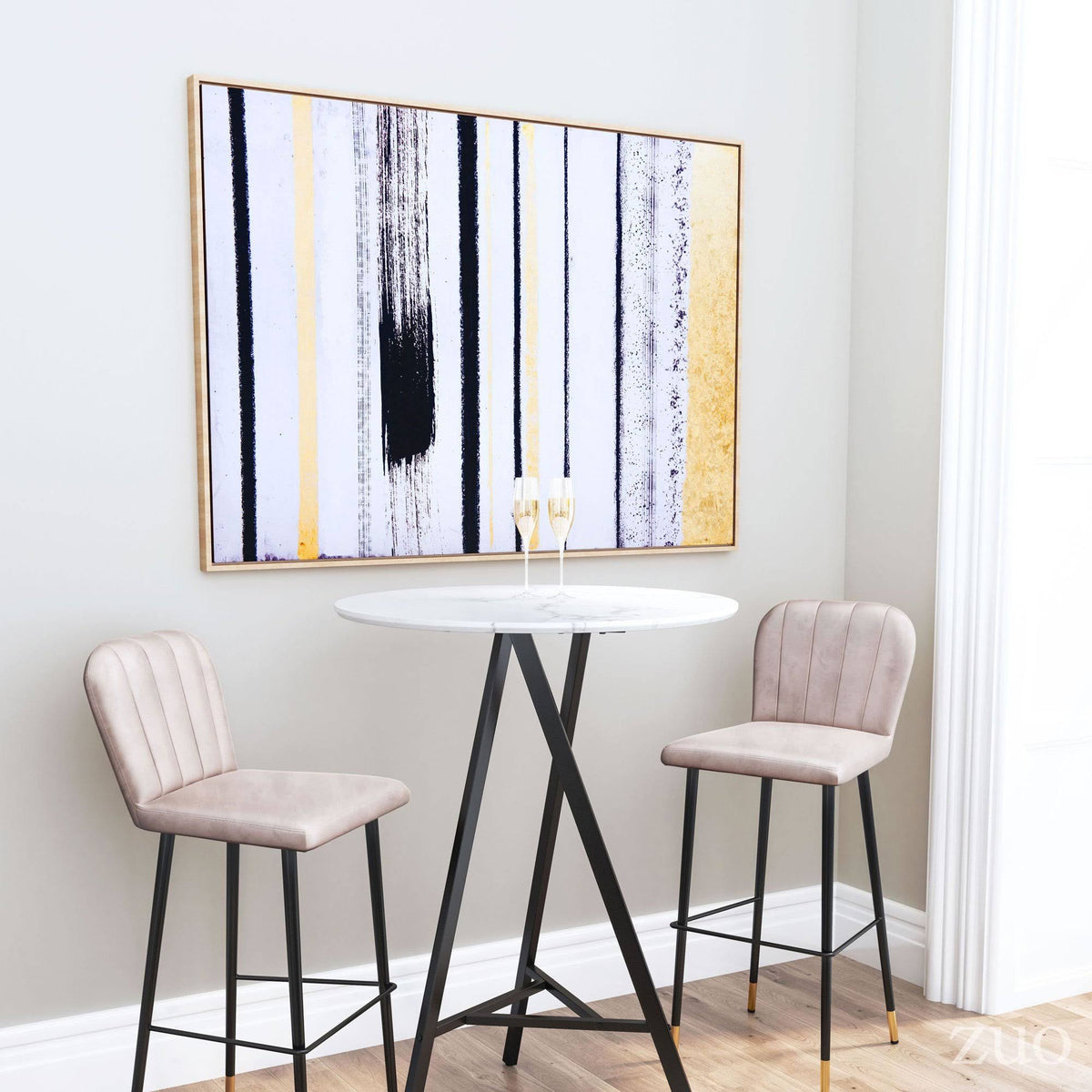 Gray Manchester Bar Chair O529362