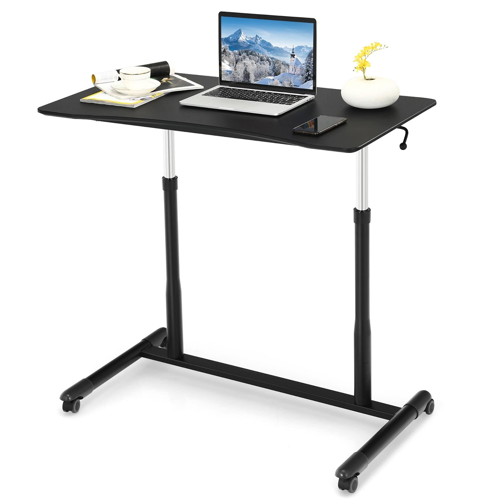 Black Height Adjustable Standing Desk M75508