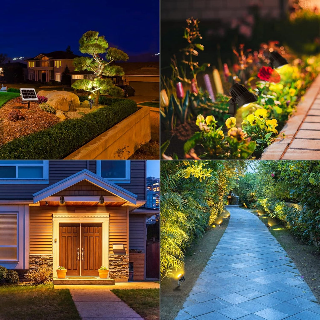 4-in-1 Solar Landscape Lights, IP66 Waterproof, 2700K/4000K/6000K Q65458