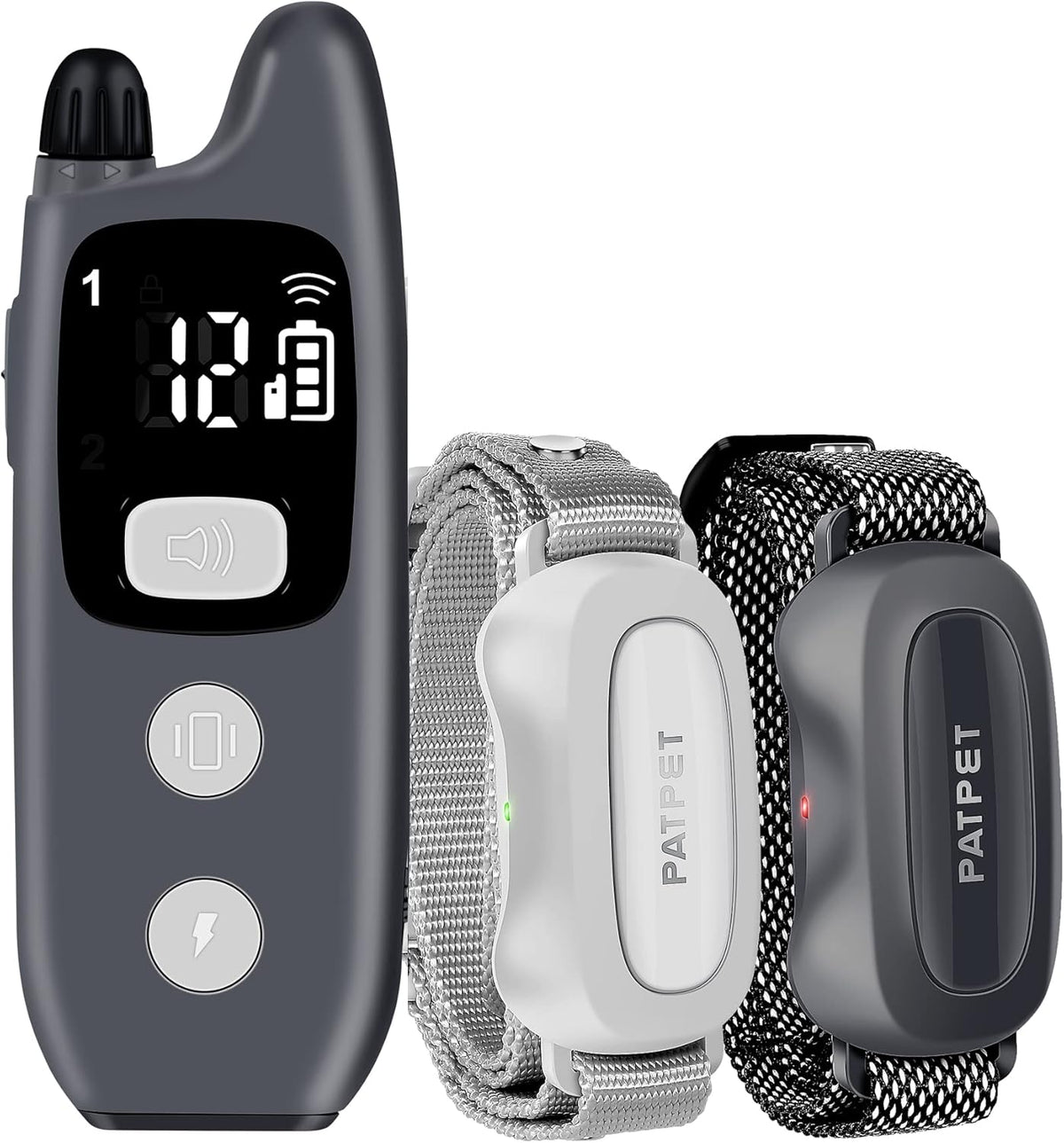 IPX7 Waterproof Rechargeable Dog Training Collar Pack of 2 Q3771