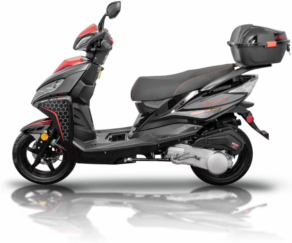 Black Force 200 EFI Scooter Moped N3832