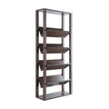 Walnut Oak 5-Shelf Bookcase F705