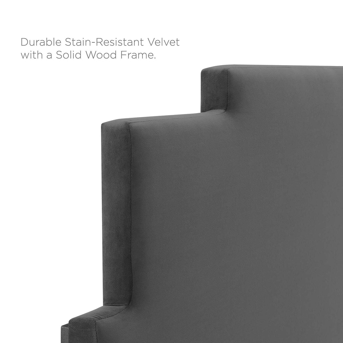 Navy Performance Velvet King/California King Headboard F611794
