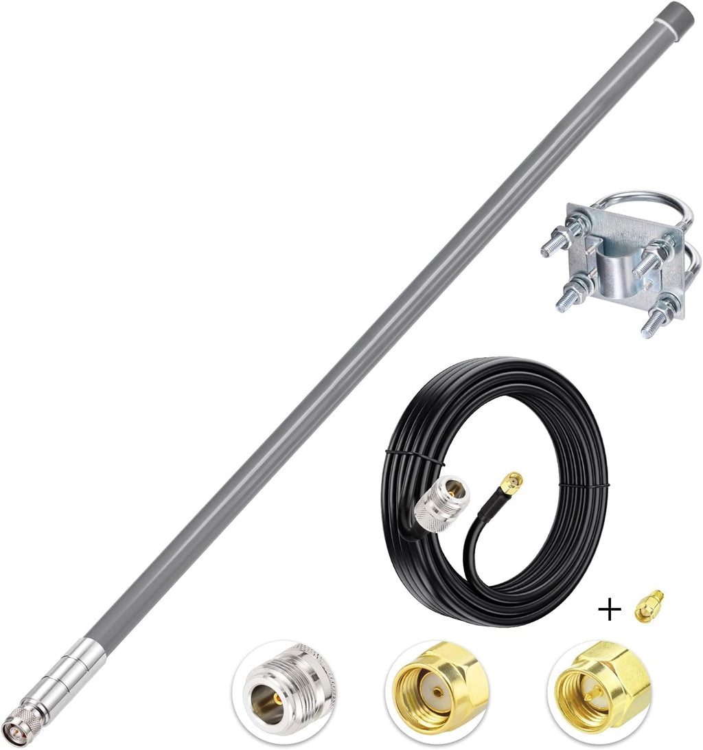31.5inch 5.8 dBi 915MHz Antenna with 10ft Low Loss Cable Y9617