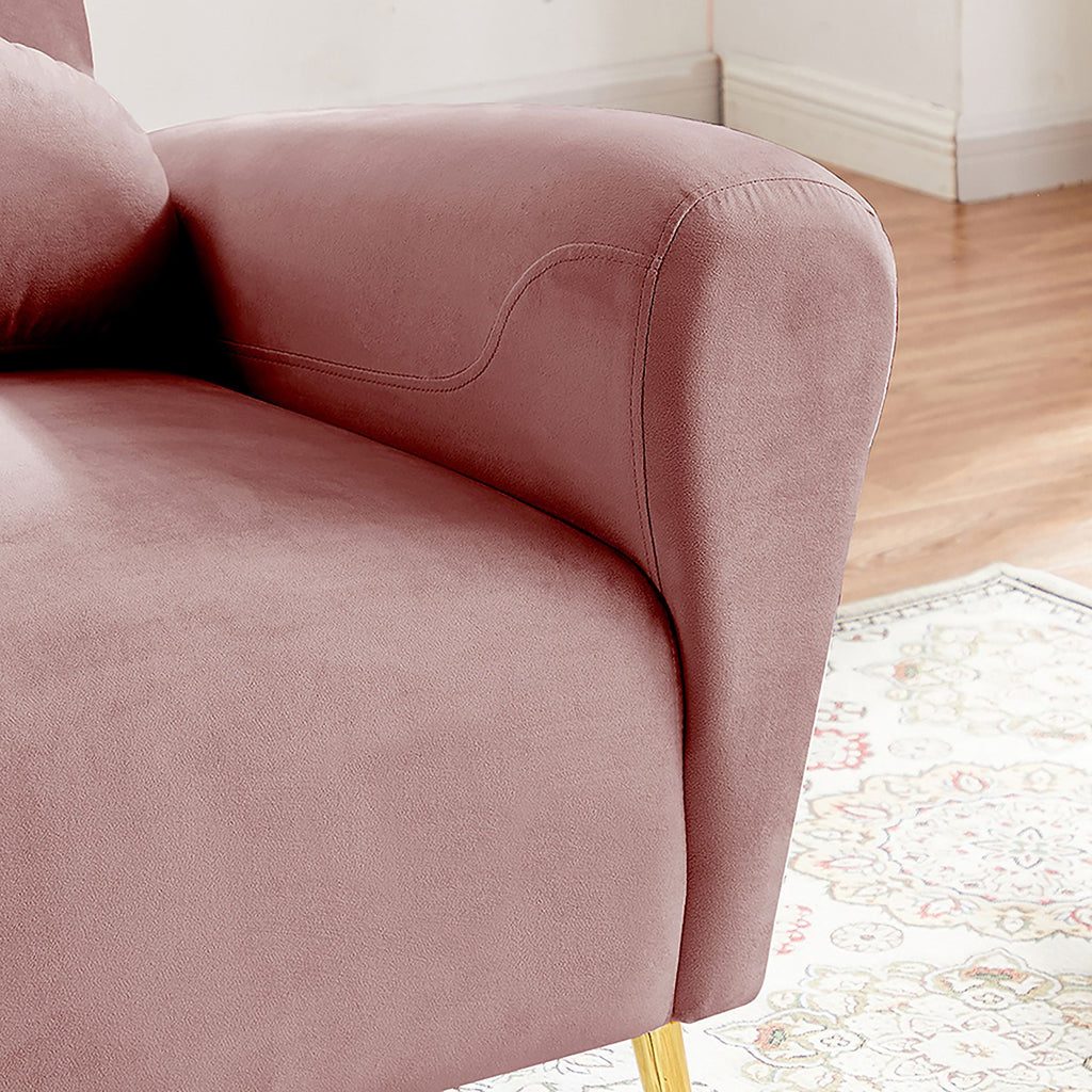 Blue Upholstered Armless Chair B84917