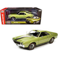 1968 AMC AMX Hardtop Light Green Metallic with Black Stripes Muscle Car W2097