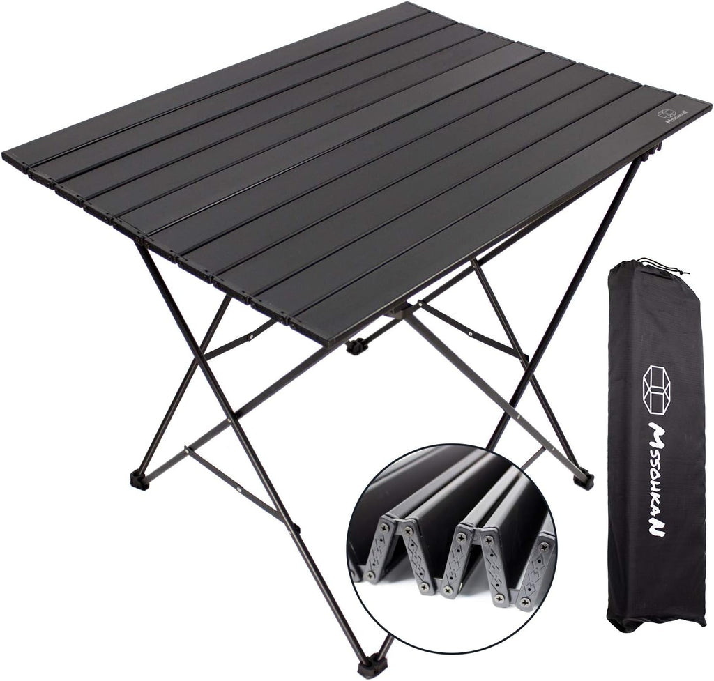 Blue Medium Aluminum Camping Table with Carry Bag W7228