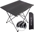 Blue Medium Aluminum Camping Table with Carry Bag W7228